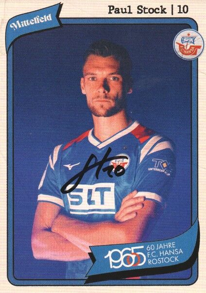 Autogramm Fussball | Hansa Rostock | 2025 | Paul STOCK