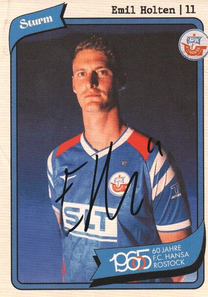 Autogramm Fussball | Hansa Rostock | 2025 | Emil HOLTEN