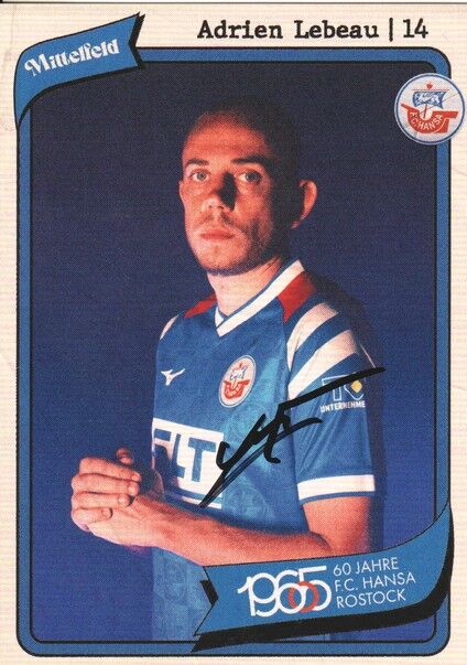 Autogramm Fussball | Hansa Rostock | 2025 | Adrien LEBEAU