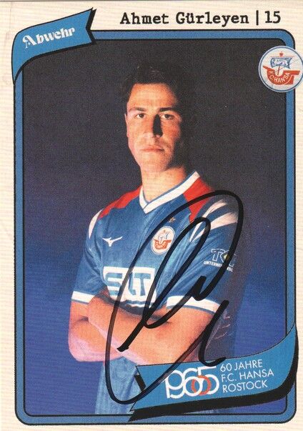 Autogramm Fussball | Hansa Rostock | 2025 | Ahmet GÜRLEYEN