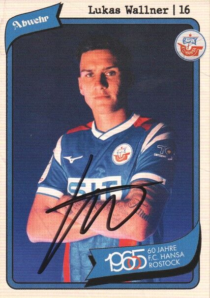 Autogramm Fussball | Hansa Rostock | 2025 | Lukas WALLNER