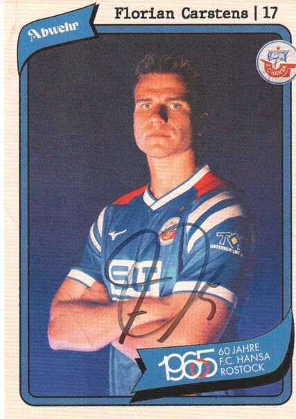 Autogramm Fussball | Hansa Rostock | 2025 | Florian CARSTENS