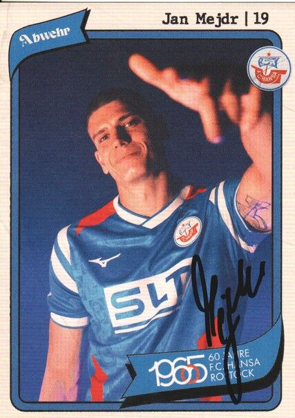 Autogramm Fussball | Hansa Rostock | 2025 | Jan MEJDR