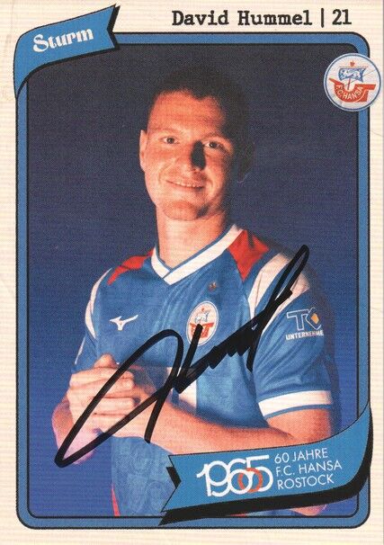 Autogramm Fussball | Hansa Rostock | 2025 | David HUMMEL