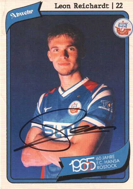 Autogramm Fussball | Hansa Rostock | 2025 | Leon REICHARDT