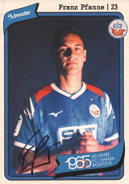 Autogramm Fussball | Hansa Rostock | 2025 | Franz PFANNE