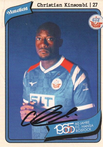 Autogramm Fussball | Hansa Rostock | 2025 | Christian KINSOMBI