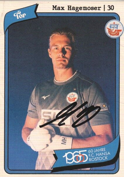 Autogramm Fussball | Hansa Rostock | 2025 | Max HAGEMOSER