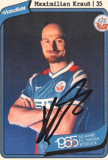 Autogramm Fussball | Hansa Rostock | 2025 | Maximilian KRAUSS
