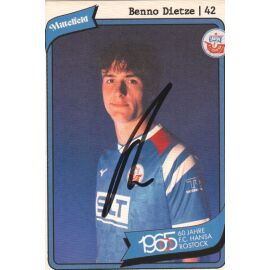 Autogramm Fussball | Hansa Rostock | 2025 | Benno DIETZE