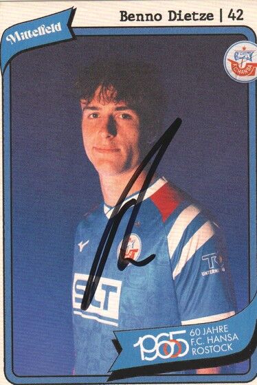 Autogramm Fussball | Hansa Rostock | 2025 | Benno DIETZE