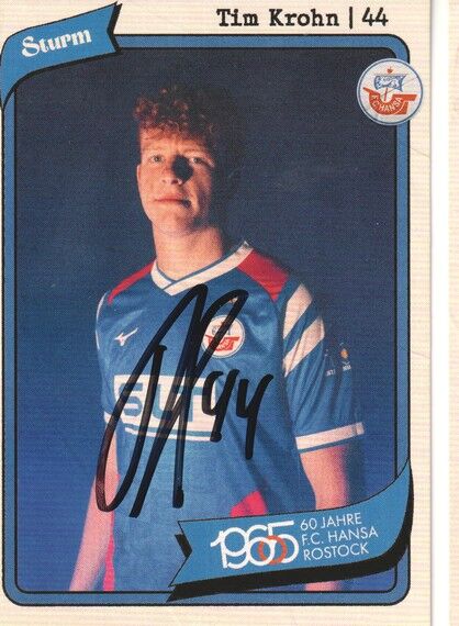 Autogramm Fussball | Hansa Rostock | 2025 | Tim KROHN