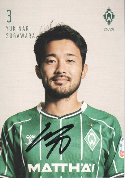 Autogramm Fussball | SV Werder Bremen | 2025 | Yukinari SUGAWARA