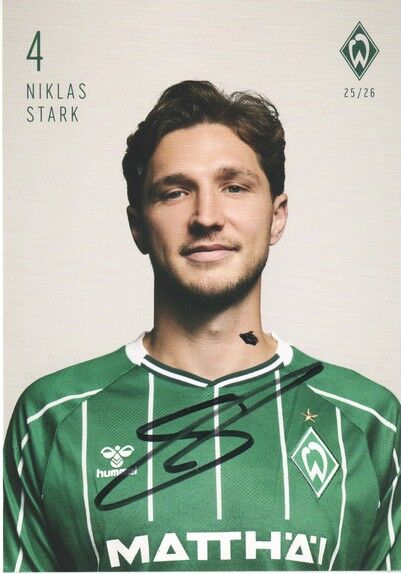 Autogramm Fussball | SV Werder Bremen | 2025 | Niklas STARK