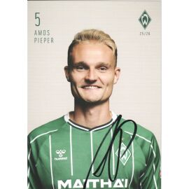 Autogramm Fussball | SV Werder Bremen | 2025 | Amos PIEPER