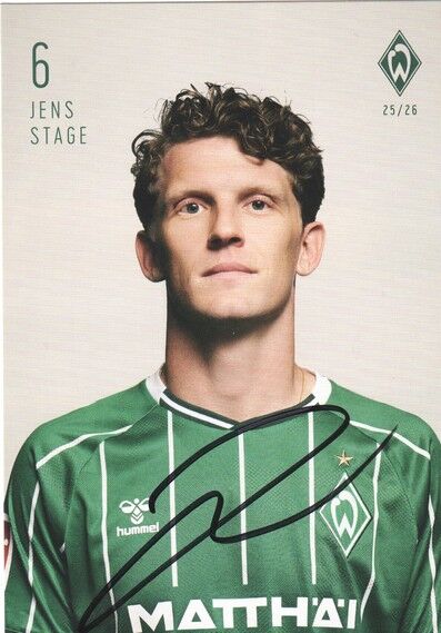 Autogramm Fussball | SV Werder Bremen | 2025 | Jens STAGE