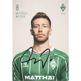 Autogramm Fussball | SV Werder Bremen | 2025 | Mitchell WEISER