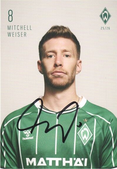 Autogramm Fussball | SV Werder Bremen | 2025 | Mitchell WEISER