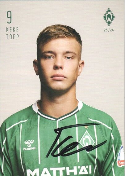 Autogramm Fussball | SV Werder Bremen | 2025 | Keke TOPP