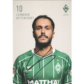 Autogramm Fussball | SV Werder Bremen | 2025 | Leonardo BITTENCOURT