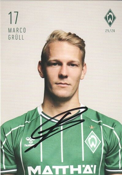 Autogramm Fussball | SV Werder Bremen | 2025 | Marco GRÜLL