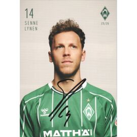 Autogramm Fussball | SV Werder Bremen | 2025 | Senne LYNEN