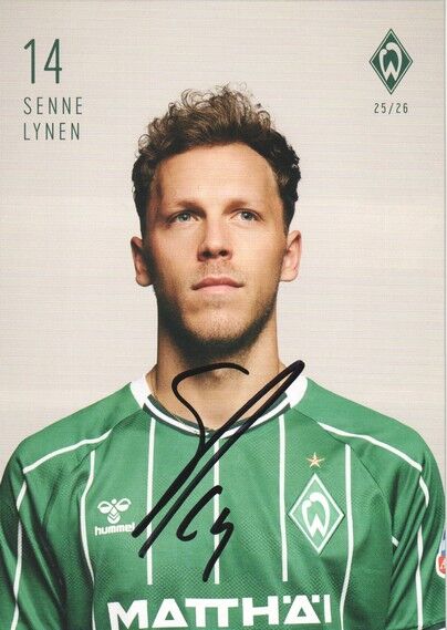 Autogramm Fussball | SV Werder Bremen | 2025 | Senne LYNEN