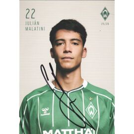 Autogramm Fussball | SV Werder Bremen | 2025 | Julian MALATANI