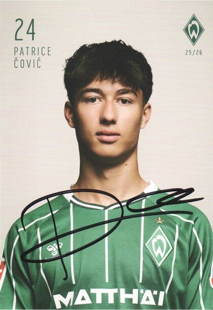 Autogramm Fussball | SV Werder Bremen | 2025 | Patrice COVIC