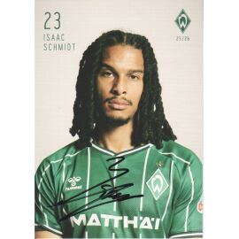 Autogramm Fussball | SV Werder Bremen | 2025 | Isaac SCHMIDT