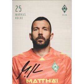 Autogramm Fussball | SV Werder Bremen | 2025 | Markus KOLKE