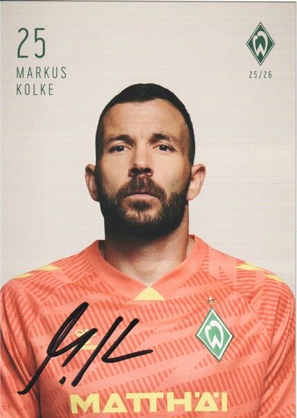 Autogramm Fussball | SV Werder Bremen | 2025 | Markus KOLKE