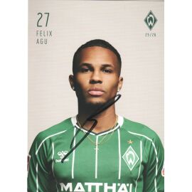 Autogramm Fussball | SV Werder Bremen | 2025 | Felix AGU