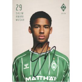 Autogramm Fussball | SV Werder Bremen | 2025 | Salim AMANI MUSAH