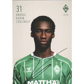 Autogramm Fussball | SV Werder Bremen | 2025 | Abdoul Karim COULIBALY