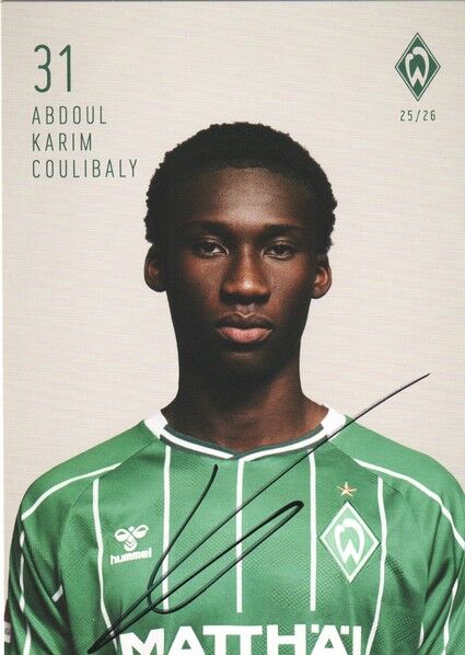 Autogramm Fussball | SV Werder Bremen | 2025 | Abdoul Karim COULIBALY