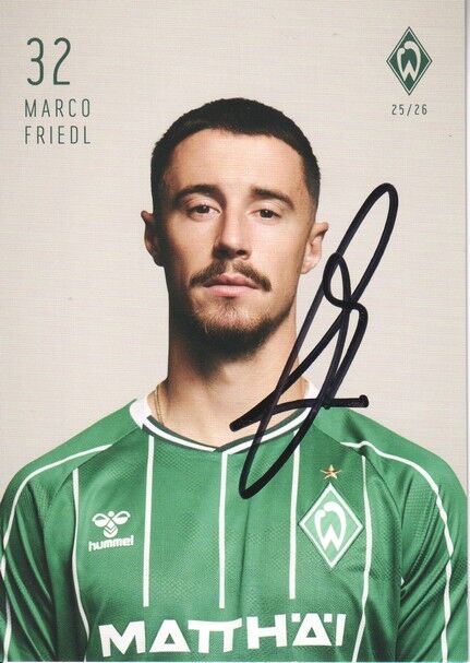 Autogramm Fussball | SV Werder Bremen | 2025 | Marco FRIEDL