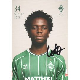Autogramm Fussball | SV Werder Bremen | 2025 | Wesley ADEH