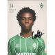Autogramm Fussball | SV Werder Bremen | 2025 | Wesley ADEH