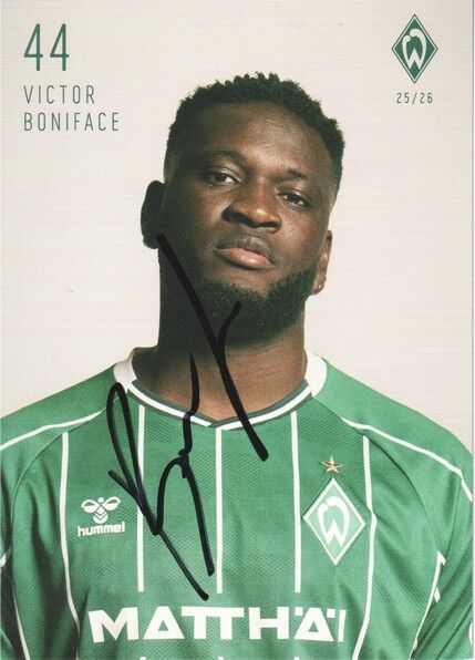 Autogramm Fussball | SV Werder Bremen | 2025 | Victor BONIFACE