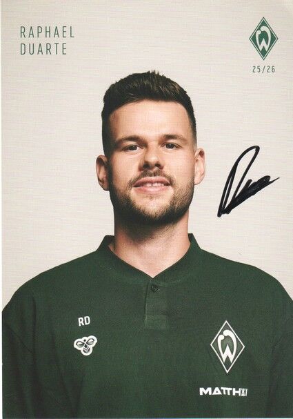 Autogramm Fussball | SV Werder Bremen | 2025 | Raphael DUARTE
