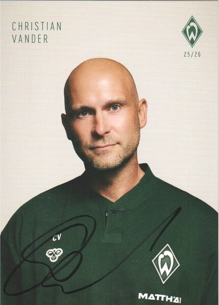 Autogramm Fussball | SV Werder Bremen | 2025 | Christian VANDER