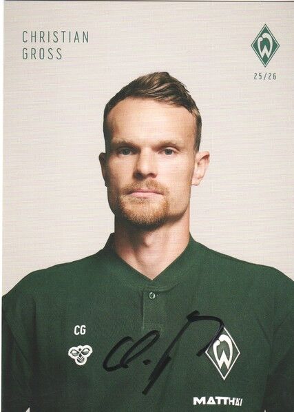Autogramm Fussball | SV Werder Bremen | 2025 | Christian GROSS