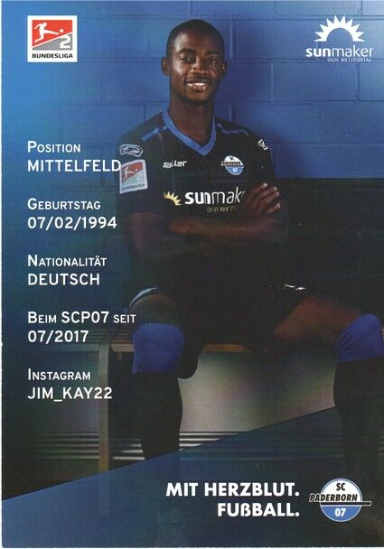 Autogramm Fussball | SC Paderborn 07 | 2020 | Christopher ANTWI-ADJEI