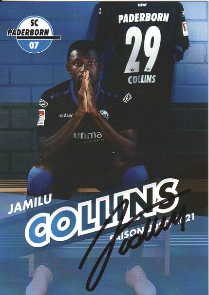 Autogramm Fussball | SC Paderborn 07 | 2020 | Jamilu COLLINS