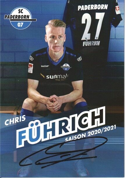 Autogramm Fussball | SC Paderborn 07 | 2020 | Chris FÜHRICH