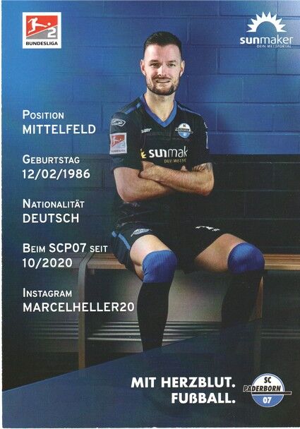 Autogramm Fussball | SC Paderborn 07 | 2020 | Marcel HELLER