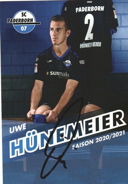 Autogramm Fussball | SC Paderborn 07 | 2020 | Uwe HÜNEMEIER