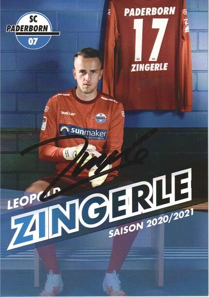 Autogramm Fussball | SC Paderborn 07 | 2020 | Leopold ZINGERLE