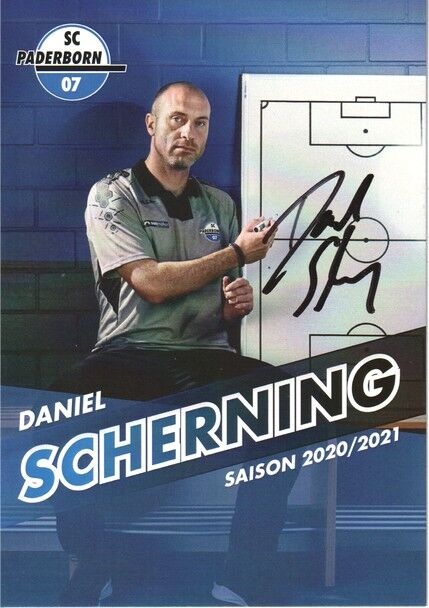 Autogramm Fussball | SC Paderborn 07 | 2020 | Daniel SCHERNING